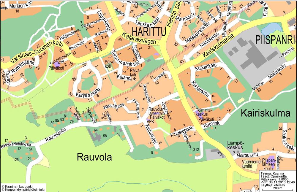 KAARINAN KAUPUNKI RAUVOLANTIEN ASEMAKAAVAN MUUTOS (A3142B)