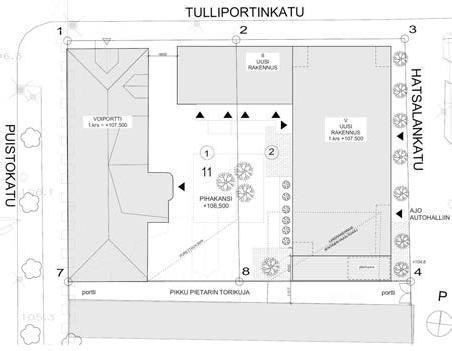 Kortteli 4-11 Tonttien 4-11-1 ja 2 osalta valmisteluaineistona ovat hakijan ja kaupungin yhteistyössä teettämän kiinteistöjen kehittämisen viitesuunnitelman pohjalta laaditut valmisteluvaiheen