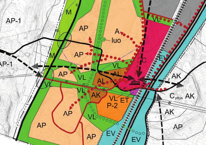 Kuva: ote Hennan bulevardin katusuunnitelman asemapiirroksesta. Hennan Bulevardi on Harjumäen vedenhankintaan soveltuvan pohjavesialueen sisäpuolella (pv99). 3.2.