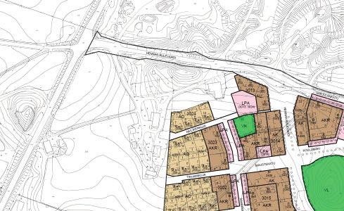 14 3.2.2 Yleiskaava Asemakaavassa suunnittelualue on katualuetta. Eteläpuolella on Länsirinteen asuinalue. Pohjois- ja itäpuolella ei ole voimassa olevaa asemakaavaa 3.2.4 Rakennusjärjestys Suunnittelualueella on voimassa Hennan osayleiskaava, joka on hyväksytty kaupunginvaltuustossa 21.