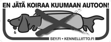 Kesäpäivät 2014 Huomioithan seuraavat asiat: Sairasta koiraa ei saa tuoda
