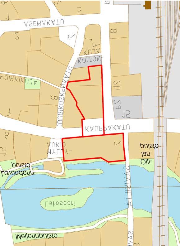 14 ASEMAKAAVOITUS VUONNA 2018 VIREILLÄ OLEVAT ASEMAKAAVAT 1a. KESKUSTA, 1.KAUPUNGINOSA, kortteli 5, Asuinliikerakennus ( AL 1 ) ak-muutos Vireille 4.4.2000 34 Kauppakadun ja Rautatiekadun risteyksessä, pinta-ala noin 0,9418 ha.