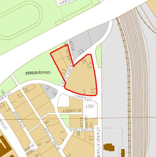 KAUPUNGINOSA, kortteli 6, AsuinliIkerakennus (AL-1) ak-muutos Vireille xx.xx.2018 xx Kauppakadun ja Kalajoen välissä, pinta-ala noin 0,7049 ha. Yksityinen maanomistus / sopimus.