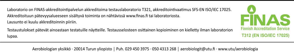 PC-pohja: Pessi, 2017 TESTAUSSELOSTE materiaalinäyte, suoraviljely, Valvira 1/2016 1/10 Tilaaja: RTC Vahanen Turku Oy/Jouni Vuohijoki Selosteen sisältö: Veistämönaukio 1 3, 20100 Turku suoraviljely,