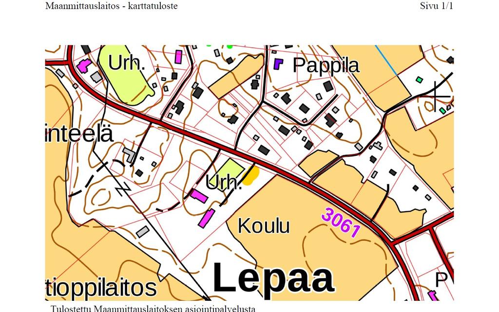 Ohje 5 Lepaan koulu, tienvarsi, osoite Tyrvännöntie 625 ostiosoite: www.