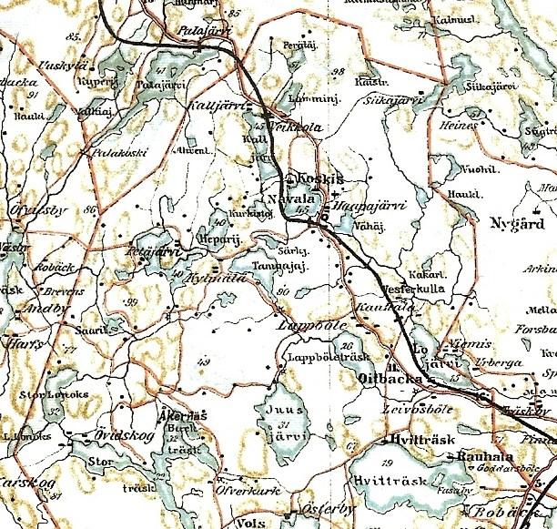 Kieliraja Keskiajalta peräisin oleva vanha kieliraja suomenkielisen ja ruotsinkielisen väestön välillä on kulkenut Veikkolan