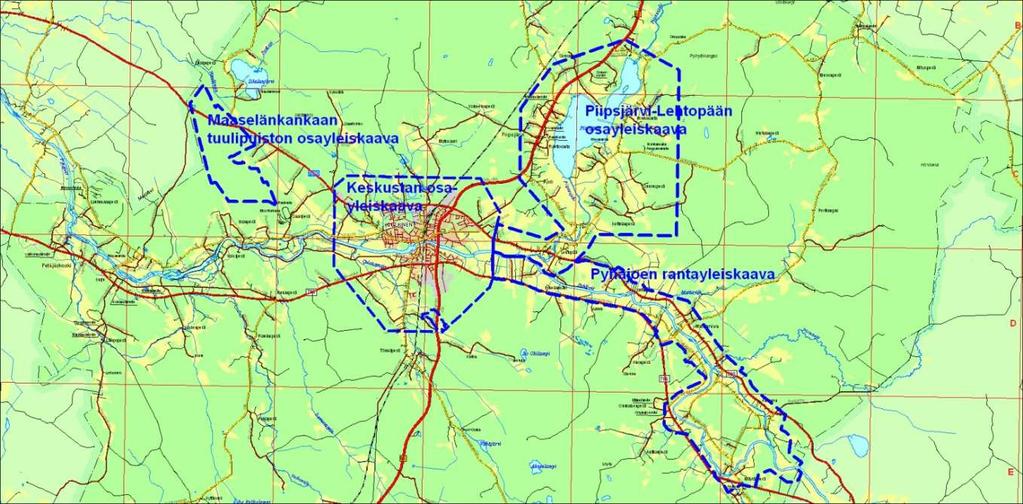 Piipsjärven-Lehtopään osayleiskaava Piipsjärvi - Lehtopään oikeusvaikutteinen osayleiskaava on hyväksytty kaupunginvaltuustossa 2.3.2011.