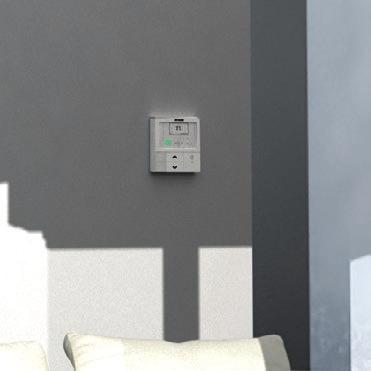 A built-in sensor regularly checks the intensity of movement in the room and