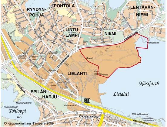 Tampereen kaupunki Asemakaavan muutoksen laadinnan osallistumis- ja arviointisuunnitelma 8.9.