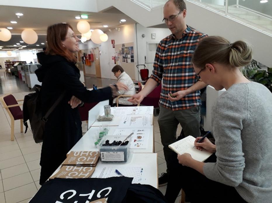 Opiskelijat raportoivat asiakkaiden vastaukset. Opiskelijat kirjoittivat myös raportin, jossa he reflektoivat omia ja asiakkaiden kokemuksia. Kaikkiaan 222 asiakasta osallistui kyselyyn.