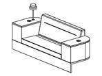 sohva, pöytä oikealla ja vasemmalla, laminaatti valkoinen (MV) SURLSOFA1 969,49 1 055,15 1 089,00 1 179,18 1 284,12 1 391,83-2-istuttava sohva, pöytä oikealla ja vasemmalla, laminaatti valkoinen