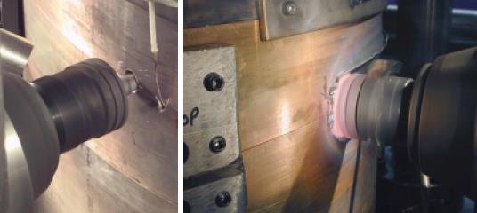 It was noted that 50 mm copper is enough for backing support and therefore the new joint line is positioned above the lid. In addition a male-female rabbet was added for positioning the lid.