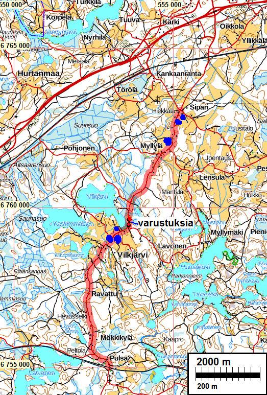 2 Sisältö Perustiedot... 2 Yleiskartat... 3 Inventointi... 3 Vilkjärven Varustukset... 7 Tulos... 8 Lähteet... 8 Vanhoja karttoja... 9 Kansikuva: Ylämaantietä Kotimäen eteläpuolella. Pohjoiseen.