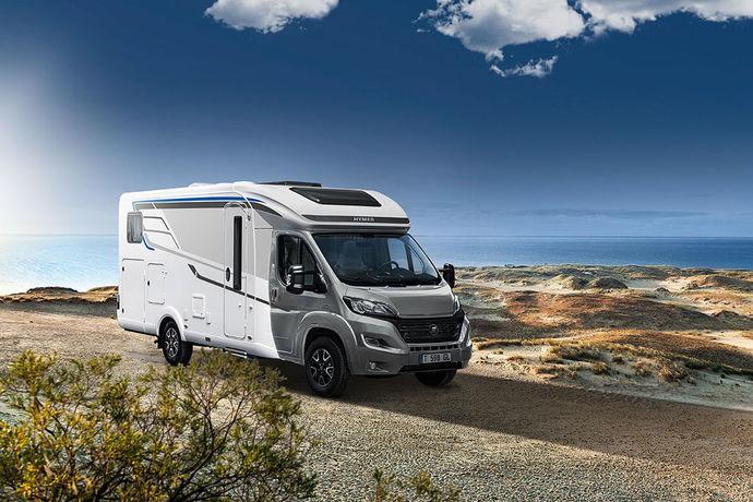 HYMER Tramp Ambition moderni, klassinen ja hienostunut Matkalla paremman tekniikan kanssa Jo vakiona mitä parhaiten varusteltu Uudet Ambition -mallit eivät ole vain katseenvangitsijoita missä sitten