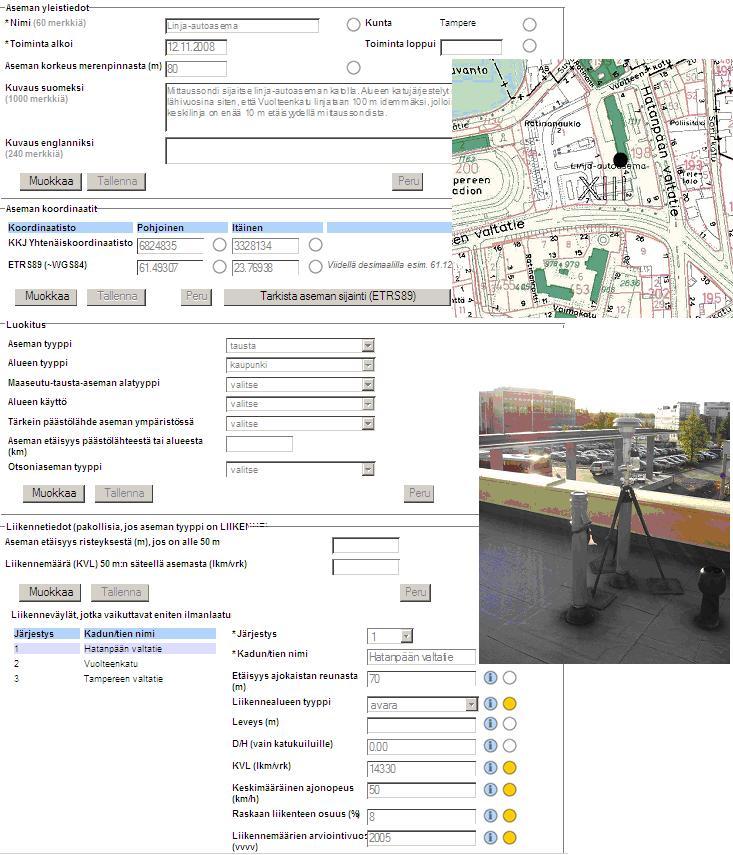 57 KUVALIITE 3 LINJA AUTOSEMA Osoite: Hatanpään valtatie 7 Mittausparametrit: NO x, PM 2.