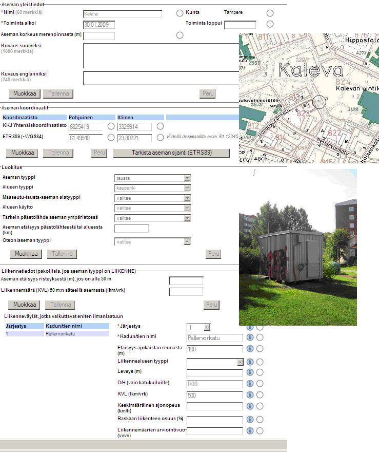 59 KUVALIITE 5 KALEVAN MITTAUSASEMA Osoite: Hälläpyöränkatu Mittausparametrit: NO x, O 3, PM 2.