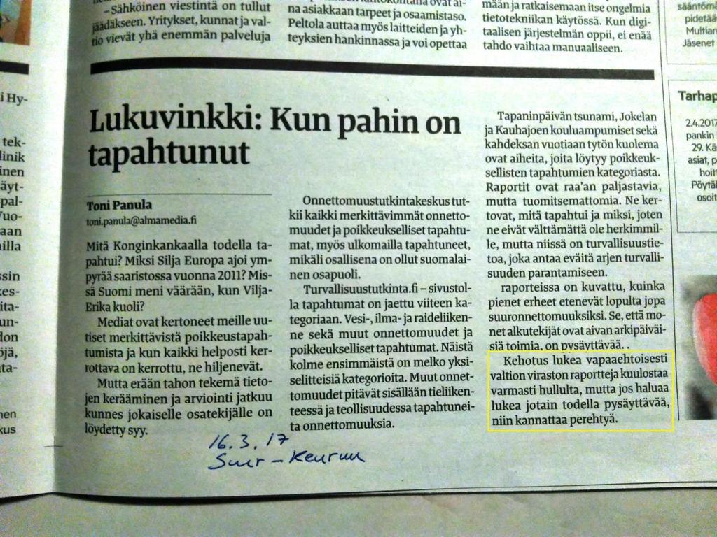 Toimittaja Toni Panula (Alma Media, 16.3.