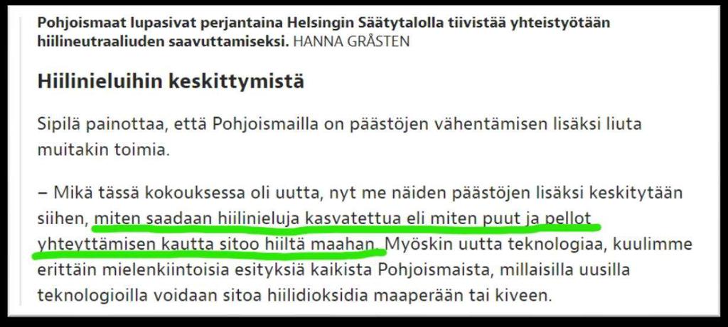 Peltomaan hiilensidonta hyvin esillä vaalikeskusteluissa: - 20.12.