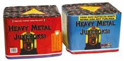 Heavy Metal Jukeboksi 2 kpl 2 x 16 laukauksen viuhkapataa nipputarjouksena.