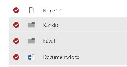 Zip-paketti puretaan tietokoneelle ja tiedostot ladataan uuden TUNI Groups -tiedostokirjastoon joko selaimen tai OneDrive-synkronointiohjelmaa käyttäen. 1.