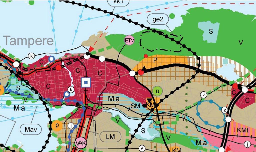 19 1.2 Suunnittelutilanne 1.2.1 Kaava-aluetta koskevat suunnitelmat ja päätökset 1.2.2 Maakuntakaava Pirkanmaan maakuntavaltuusto hyväksyi Pirkanmaan maakuntakaavan 2040 kokouksessaan 27.3.2017.