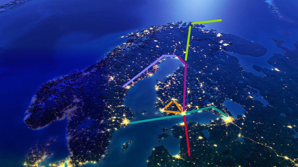 Suomesta solmukohta TEN-T-ydinverkon kehittäminen TEN-T-ydinverkon jatko Perämeren ympäri Tallinnan tunneli, Rail Baltica, yhteydet