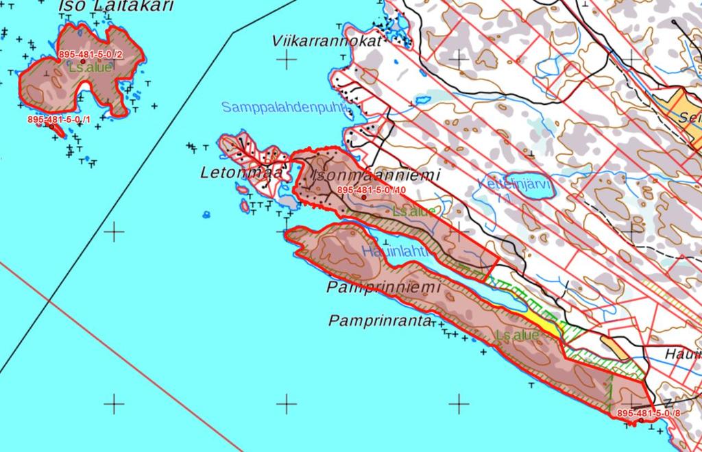 Suunnittelualue sijaitsee noin 29 kilometriä Uudenkaupungin keskustasta pohjoiseen ja noin 23 kilometriä Pyhärannasta luoteeseen.