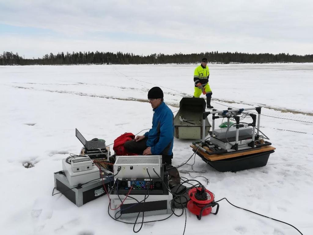 (Loop and Line Oy) FrEM-mittauksen valmistelua Korpijärven