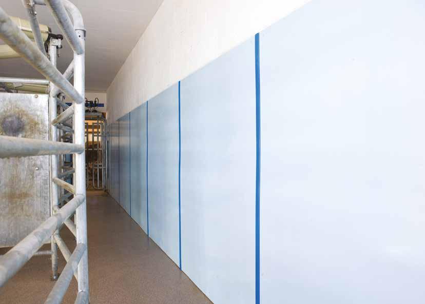 DeLaval seinäpaneelit DeLaval seinäpaneeleilla saat hygieenisen ja helposti puhdistettavan seinäpinnan lypsypaikoille, maitohuoneeseen, huolto- ja muihin tiloihin.
