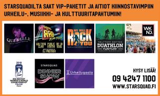 Elämykse yöyheisön rakenajana Digialisoiuvassa maailmassa aiojen kohaamisen merkiys on korosunu. Helsinkiläinen Sarsquad arjoaa unnekokemukse ja elämykse suoraan aiiopaikala.
