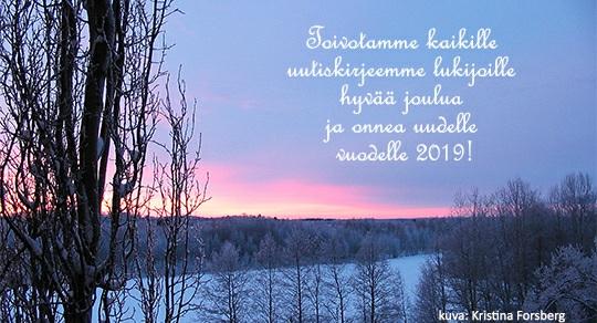 Jos luet viestin mieluummin selaimella, klikkaa tästä Paremman vanhuuden puolesta Joulu on lämpimien ajatusten aikaa "Sydämeeni joulun teen" sanotaan joululaulussa.