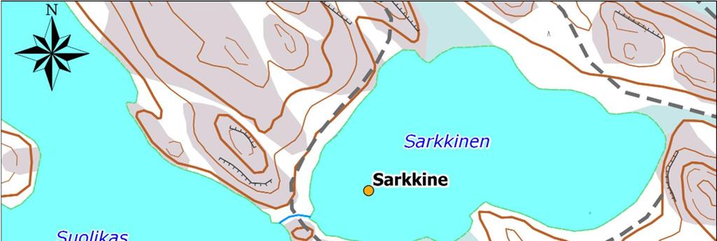 Sarkkinen sisältyy Mankinjoen (81.057) valuma-alueeseen, josta vedet kertyvät lopulta Espoonlahteen. Sarkkisen pieni lähivaluma-alue koostuu kallioisesta metsästä.