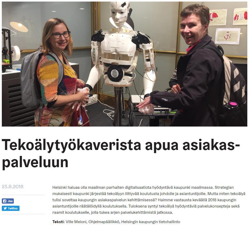 Kiitos! Kehitetään #tekoälyosaamista yhdessä!