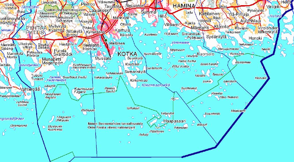 KOTIMAANLIIKENTEEN LIIKENNEALUEIDEN RAJAT (TRAFI/7106/03.04.01.