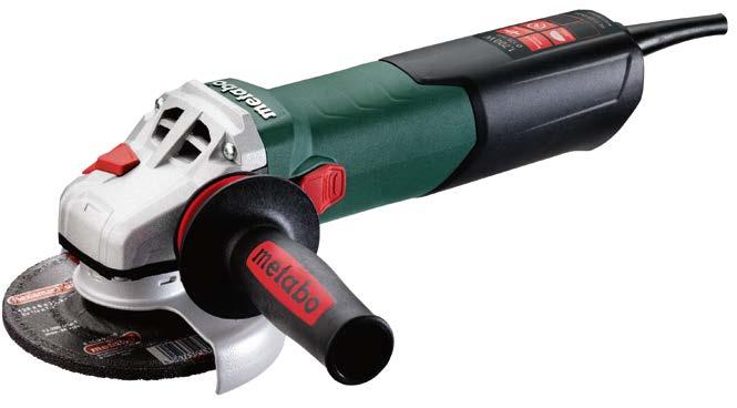 Metabo Quick -toiminnon avulla 1100W Kulmahiomakone WQ 1100-125 Quick 12 000 /min 3,5 Nm 2,2 kg Tärinä pintoja hiottaessa 7,5 m/s 2 Tilausnro 610035000 99, 00 alv 0%: 79,83 Pieni, mutta tehokas