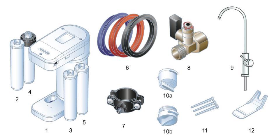 Tekniset tiedot Mitat (pituus x korkeus x leveys): 371 х 420 х 190 mm Vedenpaine vähintään: 1,9 bar (27,6 psi) Vedenpaine enintään: 6,3 bar (91,4 psi) Veden lämpötila: +5 - +38 С