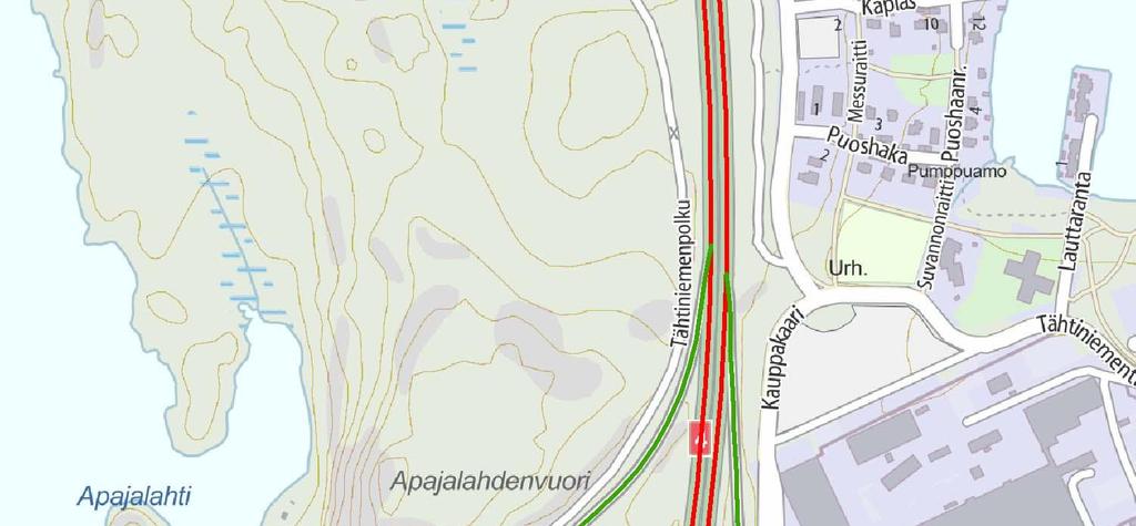 10 2.4 Liikennemäärät ja -ennusteet Nykytilanteen liikennemäärät Suunnittelualueen eteläpuolella maantiellä 411 keskimääräinen vuorokausiliikenne on ollut 6563 ajoneuvoa (kuva 4.