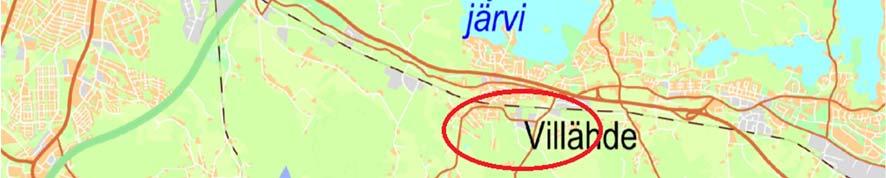 .3.2016 kaavoituskatsauksesta tiedottamisen yhteydessä. 1.2 Kaava-alueen sijainti Suunnittelualue sijaitsee Villähteen (34) kaupunginosassa, noin 10 km Lahden keskustasta itään.