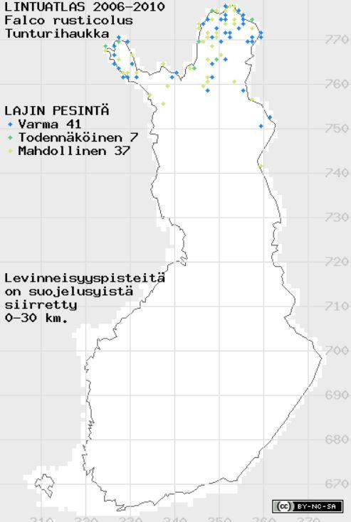 Suomessa Tunturihaukka on erittäin uhanalainen, sillä sen vaara kadota on suuri. Tunturihaukan lukumäärä on ollut kuitenkin aina Suomessa pieni.