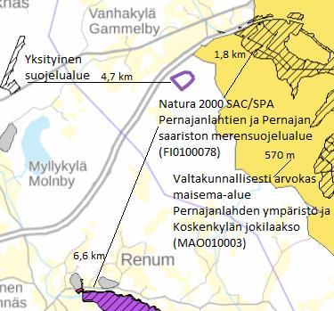 Kuva 5. Alueen sijoittuminen Natura 2000-alueisiin sekä arvokkaisiin maisema-alueisiin. Alue rajattu violetilla. 2.3 Maanomistus ja rajanaapurit Kiinteistön Peppars (434-439-1-15) omistaa Tornator Oyj, jonka kanssa on tehnyt maankäyttösopimuksen.