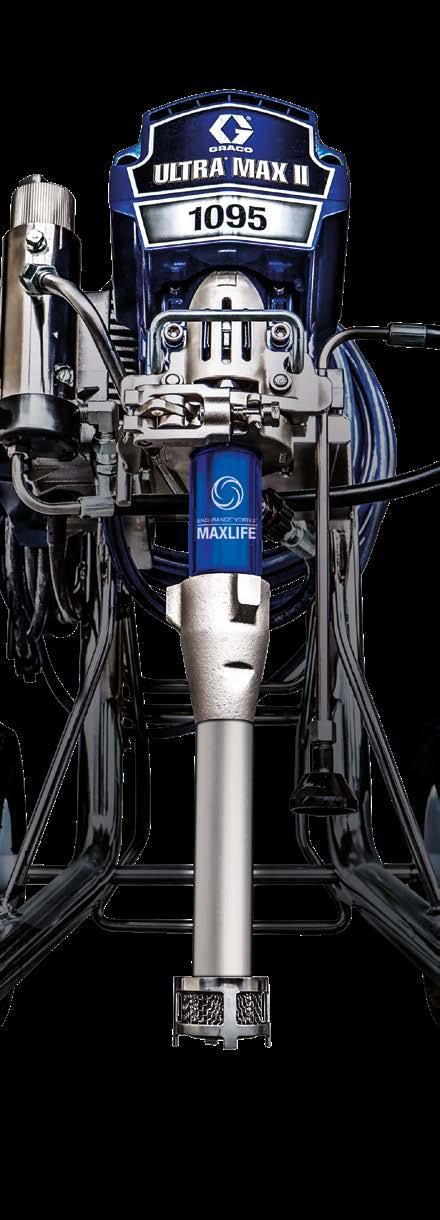 ULTRA MAX II Sähkötoimiset ilmattomat maaliruiskut ammattilaisten käyttöön Gracon sähkötoiminen ruisku on ainutlaatuinen Gracon Ultra Max maaliruiskut tarjoavat sellaista luotettavaa ruiskuttamista,