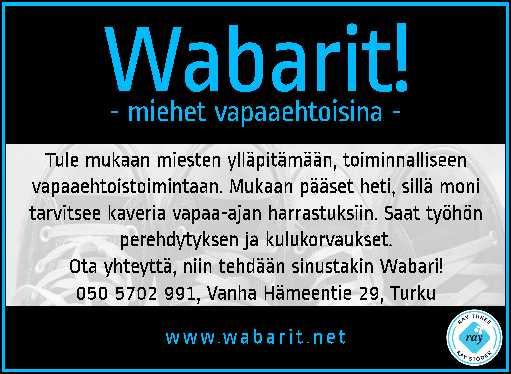 2 Varsinais-Suomen Sinibaretit ry Rykmentintie 15, rakennus 5 20810 Turku Sähköposti baretti@v-suosb.