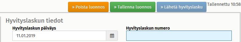 Klikkaa linkkiä nähdäksesi laskun kuvan. Tarkista Asiakirjat-välilehdeltä, että laskun tila on Toimitettu vastaanottajalle.