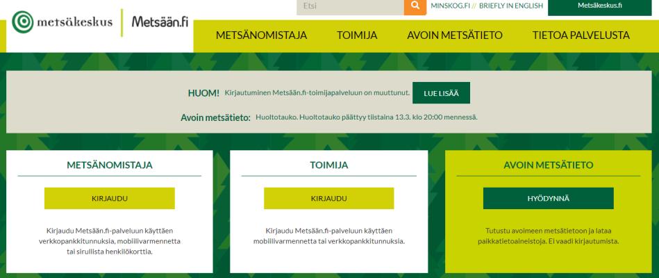 DataBio pilotit Metsäkeskuksessa Suomen metsäkeskus on mukana Metsä-työpaketissa Tavoite: Metsävaratiedon hyödyntämisen ja Metsään.