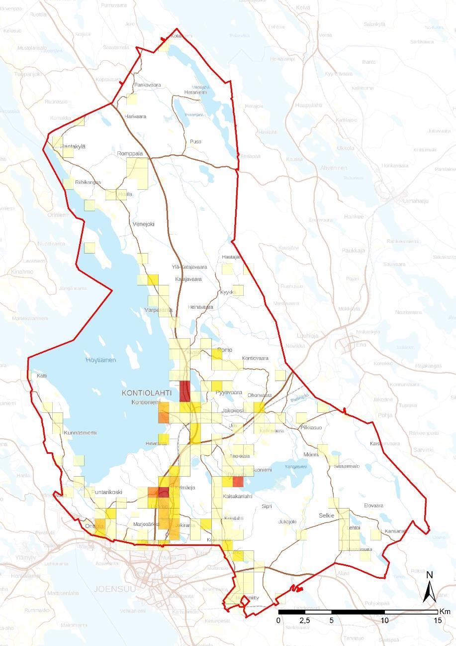 Työpaikat Kunnan hallinnon ja palveluiden työpaikkoja sekä kaupallisia palveluita.