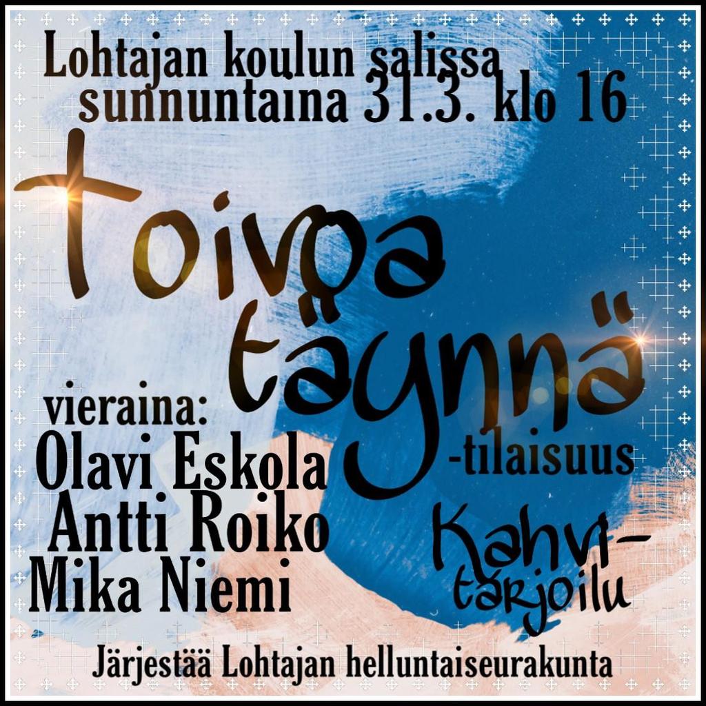 toimittaa viimeistään tiistaina 9.4.