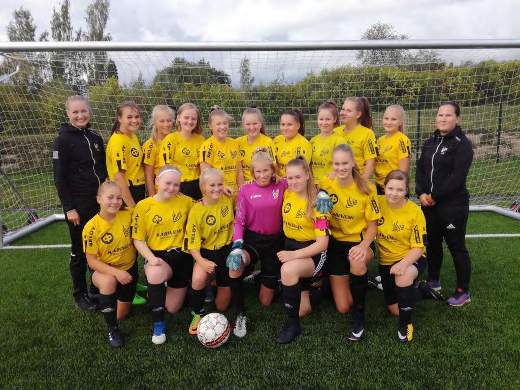 T15 Liiga LLuja Alina Tynkkynen, Anna Juvela, Kerttu Laine, Piritta Palonen, Jutta Romppainen, Josefiina Naatula, Sarah Lipp, Inka Huhtala, Vilma Savijoki, Saara Takala, Neea Mäkelä, Jonna Toivonen,