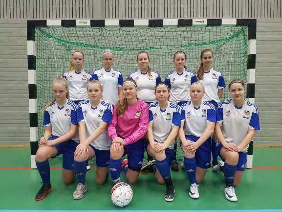 T18 EuPa Sara Kuusilehto, Alina Virtala, Jutta Koivisto, Aada Nurmi, Laura Koivukoski, Nea Pietilä, Vilma Ollonqvist, Loviisa Helminen, Alina Koulik, Viivi Ollonqvist, Mervi Haanpää, Vilma Pere ja