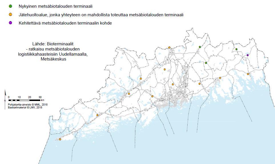 Metsäbiotaloudella on Uudenmaan maakunnassa mittava merkitys, vaikka sen suhteelliset osuudet esimerkiksi kokonaistuotoksesta ja työllisyydestä jäävätkin pieniksi.