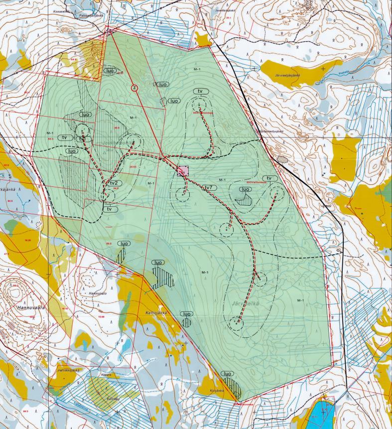 10 Kuva 3-5. Ote voimassa olevasta Joukhaisselän tuulivoimaosayleiskaavasta. 3.3 Sähköverkko Selvitysalueen suurimpia sähkönkuluttajia ovat kaivokset, matkailukeskukset ja suurimmat taajamat.